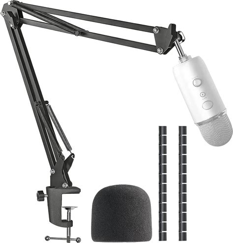 Buy Yeti Mic Boom Arm Stand with Pop Filter, Compatible with Blue Yeti, Blue Yeti Pro USB ...