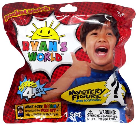 pocket Watch Ryan's World Mini Figure with Accessory Series 4 Mystery Pack