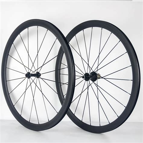 Full carbon road bike wheel 38mm tubular carbon fiber wheels 3K weave bicycle wheelset with ...