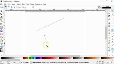 Draw Straight Line In Inkscape - Design Talk