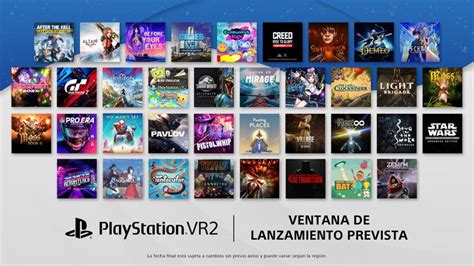 Estos son los 30 juegos de lanzamiento de PlayStation VR2