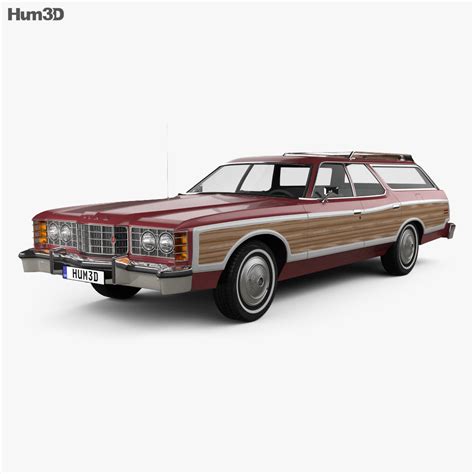 Ford Galaxie Station Wagon 1973 Modelo 3D - Descargar Wagon car on ...