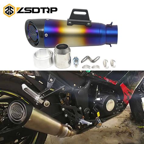 ZSDTRP 60mm Universal Acier inoxydable Moto Dirt Bike SC Exhaust ...