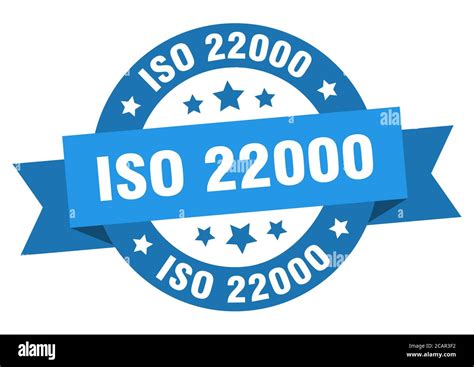 iso 22000 round ribbon isolated label. iso 22000 sign Stock Vector Image & Art - Alamy