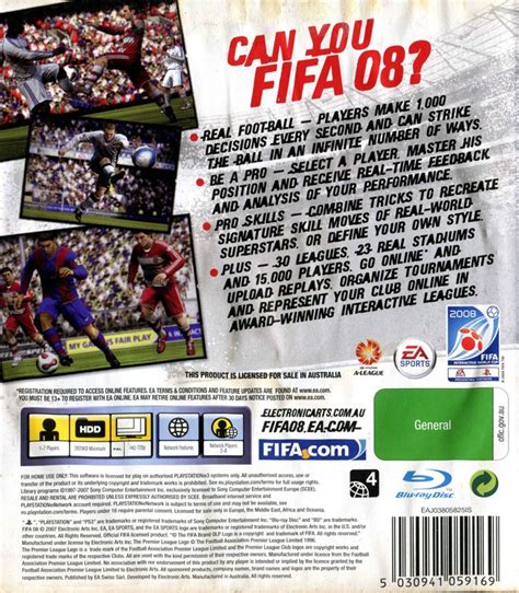 FIFA Soccer 08 cover or packaging material - MobyGames