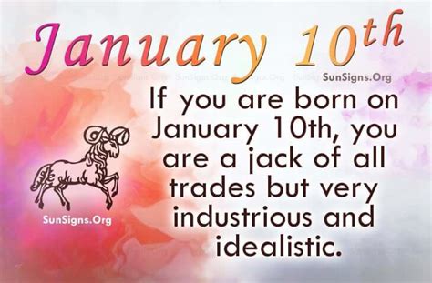 January 10 Famous Birthdays - SunSigns.Org