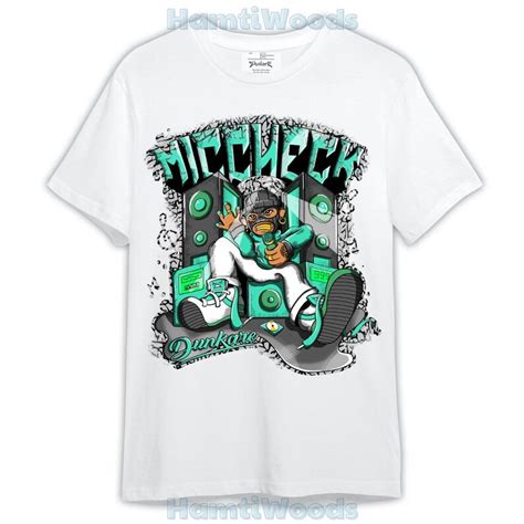 Dunkare Black Green Glow 3s Shirt, Mic Check Rap Shirt Outfit 1005 LGH ...