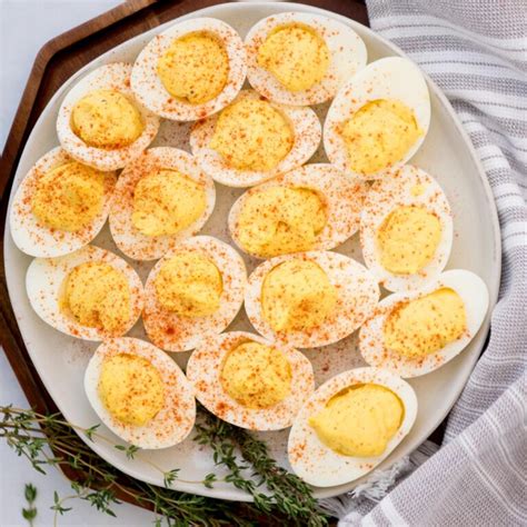 Dijon Mustard Deviled Eggs - Sweetly Splendid