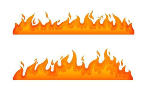 Premium Vector | Great fire illustration design realistic blaze vector