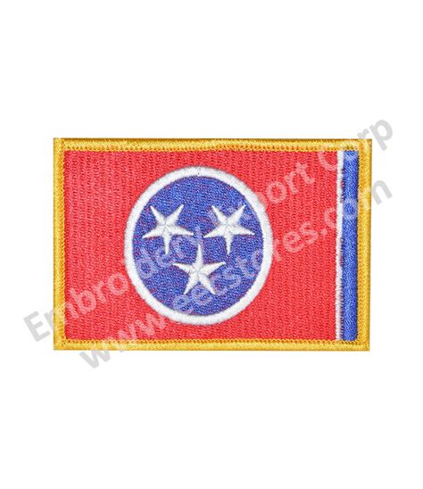 Flag Of Tennessee - Iron Patch - Machine Embroidered Badge