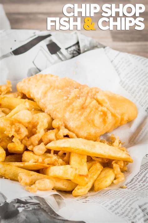 Chip Shop Chips with Battered Fish - Krumpli