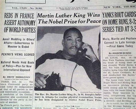 Nobel Peace Prize Martin Luther King