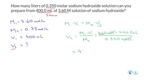 Molarity Dilution Calculator | russhorn.com