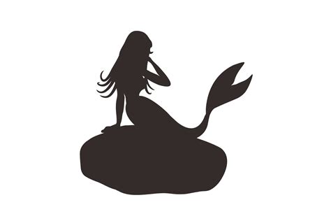 Mermaid Silhouette Graphic by widyaav · Creative Fabrica