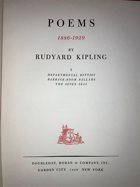 Poems 1886-1929 by Rudyard Kipling [3 volumes] by Kipling, Rudyard: Good Hardcover (1930) First ...