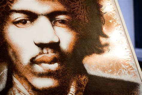 Jimi Hendrix Stencil Art on Copper | Well-known stencil arti… | Flickr