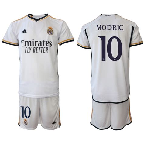 2023/24 Real Madrid Tricou Acasa Number 10 Luka Modrić Kits