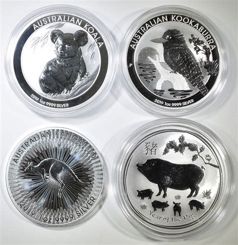 4-2019 AUSTRALIAN 1oz SILVER COINS