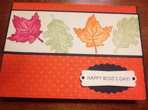 Happy Boss's day Card | Fall cards, Cards handmade, Happy boss's day