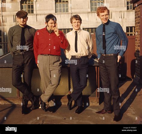 GRAHAM BOND ORGANISATION UK rock group on 17 March 1965. From left: Dick Heckstall-Smith, Graham ...