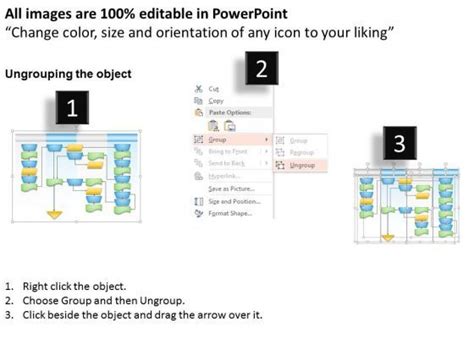 Business Diagram Swim Lane Process Flow Chart Presentation Slide Template