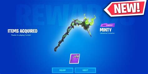 Fortnite: How to Get the Merry Minty Pickaxe