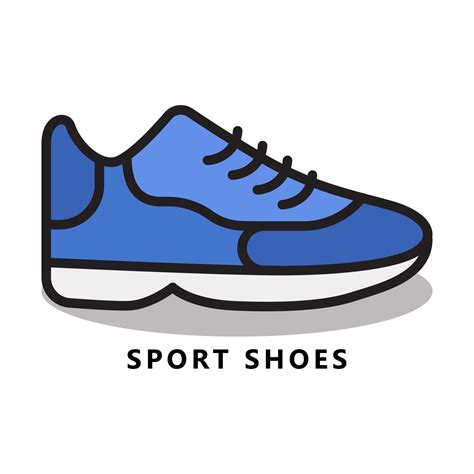 Sport Shoes Sport Icon Cartoon. Running Footwear Symbol Vector 12190715 Vector Art at Vecteezy