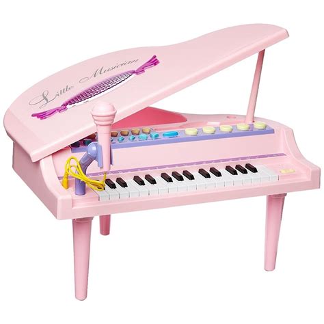 Little Musician Multi-Function Toy Piano w/ Lights, Sounds, Microphone ...