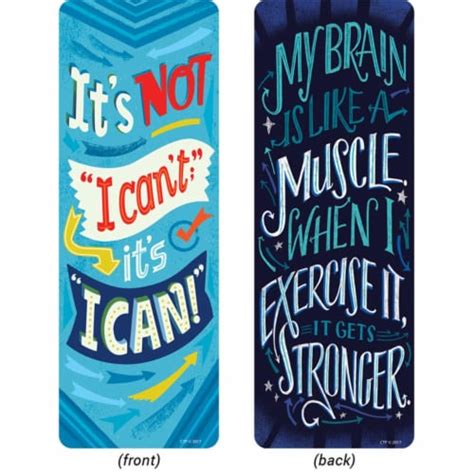 Creative Teaching Press CTP0446BN Whats Your Mindset Quotes Motivational Bookmarks, Pack of 6, 6 ...