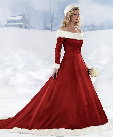 WhiteAzalea Elegant Dresses: Elegant Red Winter Wedding Dresses