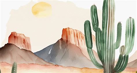 Minimalist Sonoran Desert Cactus Wall Art Southwest Nature - Etsy