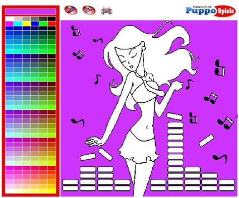 Dancing Girl Friv Coloring Game