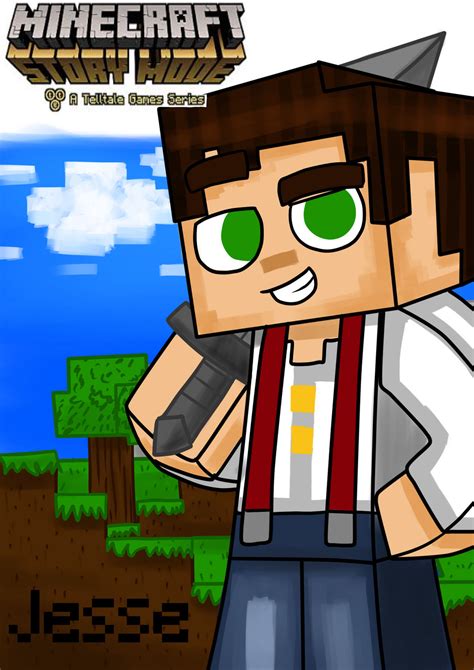 Jesse(male)(Minecraft story mode)w/ name by Edimay on DeviantArt