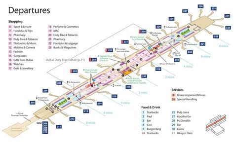 Emirates Terminal 3 Departures Map | Dubai airport, Airport guide ...