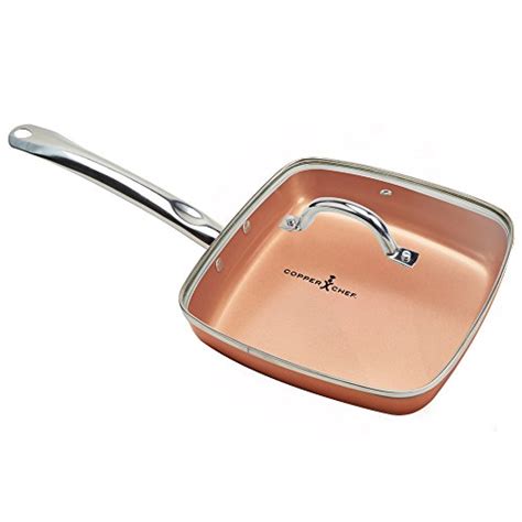 Copper Chef Non-Stick Fry Pan with Lid, Sauté, Skillet - Recipes 2 U