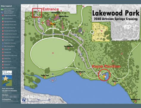 Maps – Texas – Lakewood Park – Paddle EZ