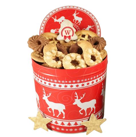 Christmas Unlimited - Cookies Gift Basket Tin Box | Send Gift in Europe