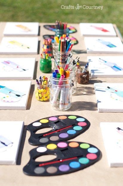 Easy DIY Kids Art Themed Birthday Party | Art themed party, Art birthday, Birthday party crafts