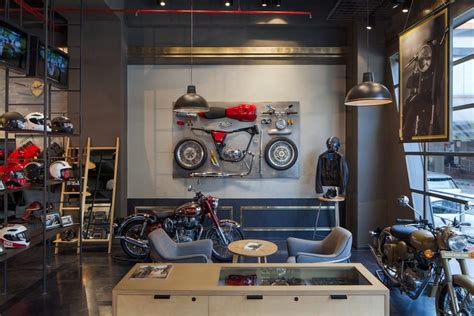 Motorcycle Showroom Interior Design Ideas