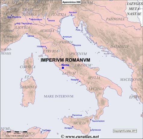 Map of the Apennine Peninsula in 200 | Map, Peninsula, Ancona