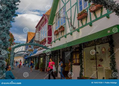 BLUMENAU, BRAZIL - MAY 10, 2016: Unidentified People Visiting Some ...