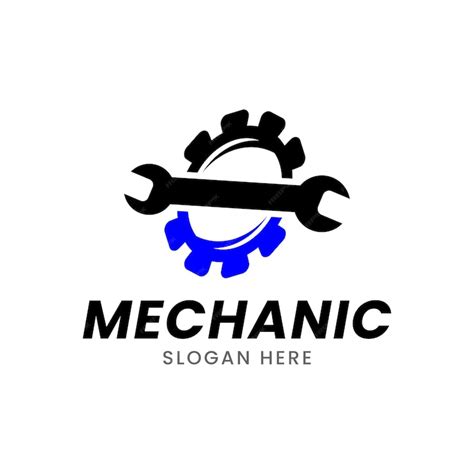 Premium Vector | Gear and wrench mechanic logo icon vector