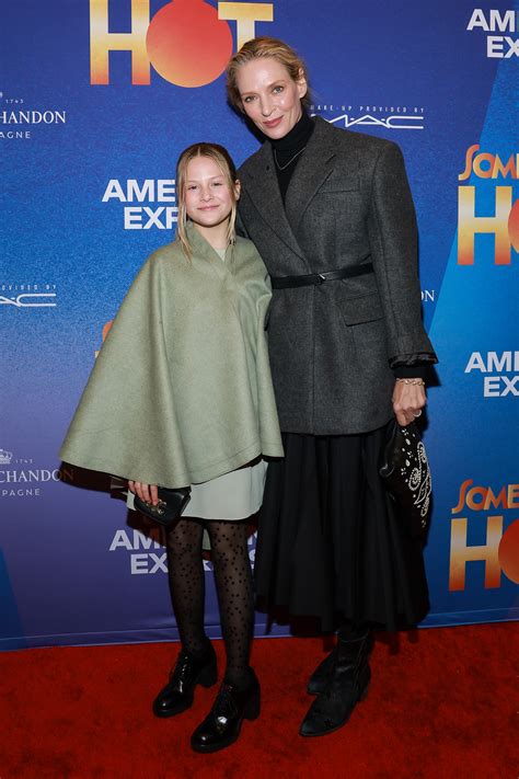 Uma Thurman poses in rare photo with daughter Luna at premiere