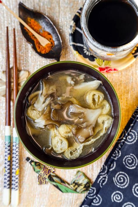 Maitake Mushroom Miso Soup | Pickled Plum