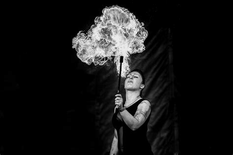 Fire Breathing - Black & White Photography - Paul David Smith Photography