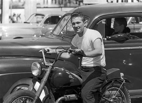 1950s Youth On A Motorcycle Photograph by Underwood Archives - Pixels