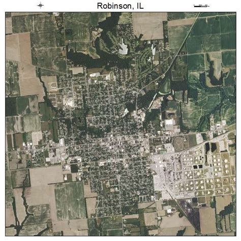 Aerial Photography Map of Robinson, IL Illinois