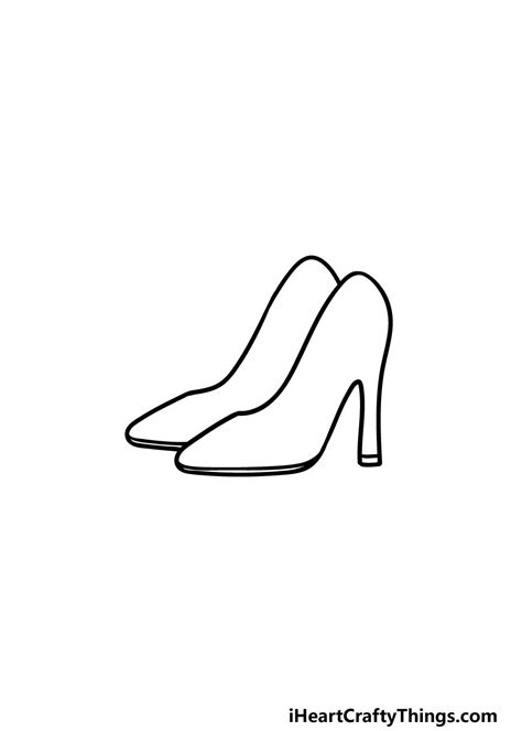 How To Draw A High Heel Shoe Step By Step Drawing Tutorials ...