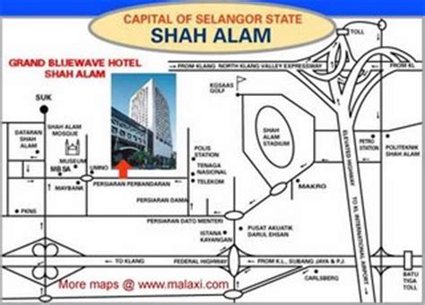 Shah Alam map directory peta - street, road location maps: Persiaran Perbandaran, Seksyen 14 ...