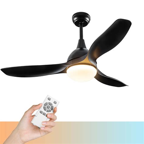 Costway 48" Ceiling Fan w/ Dimmable LED Light Remote Control Modern ...